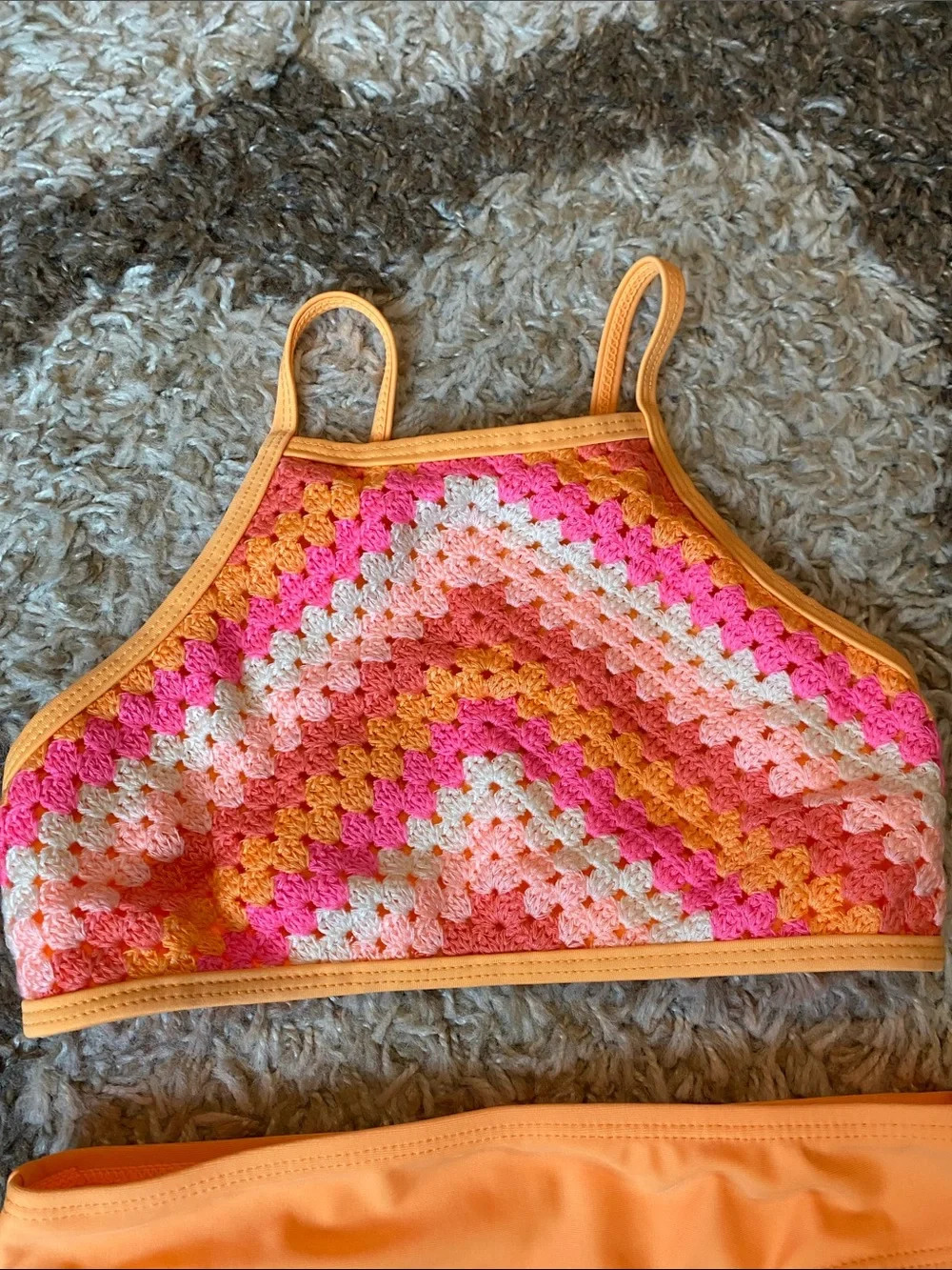 Girls crocheted swim set